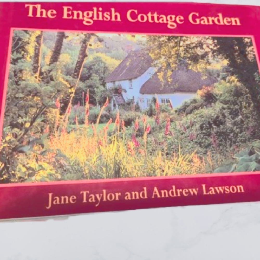 The English Cottage Garden Book Vintage Art Reference Coffee Table